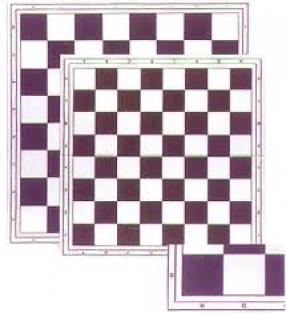 Kunststof opvouwbaar schaakbord, klein